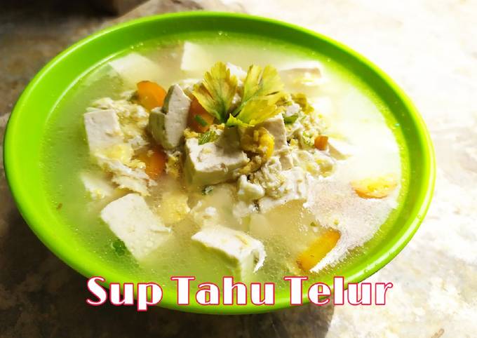 Resep Sup Tahu Telur Bumbu Iris Oleh Mama Rara Cookpad 8065