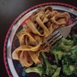 Meatless Mushroom Pasta With Red Wine Sauce GF