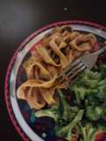 Meatless Mushroom Pasta With Red Wine Sauce GF