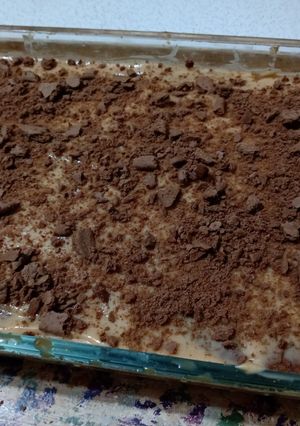 Una foto de Postre frío de galletas de chocolate