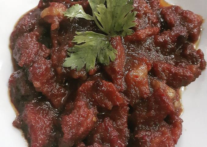 Daging Sapi Masak Pedas Manis