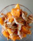 Ceviche de setas y mango