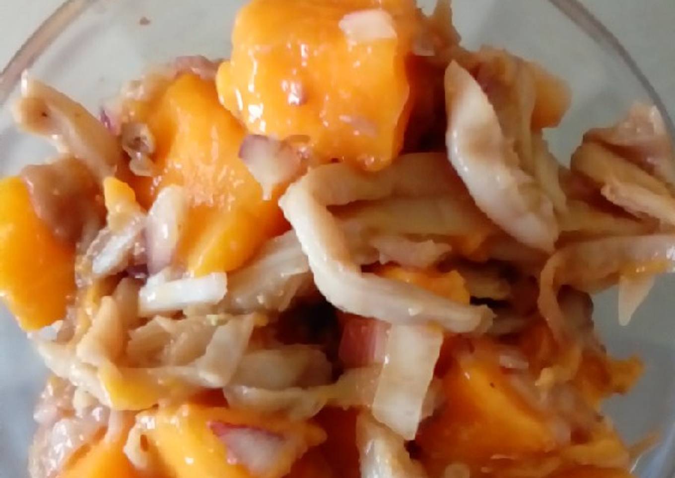 Ceviche de setas y mango