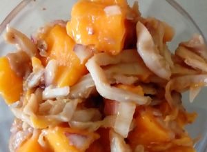 Una foto de Ceviche de setas y mango