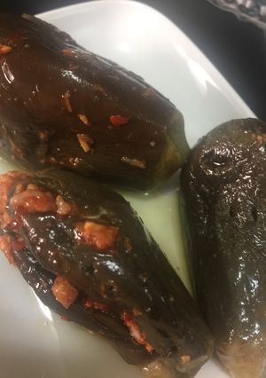 صورة لوصفة مكدوس بالزيت