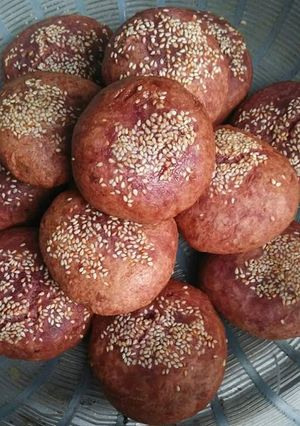 Hình của món Bánh khoai sọ nhân đậu xanh.