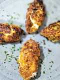 Croquetas de huevo de codorniz frito