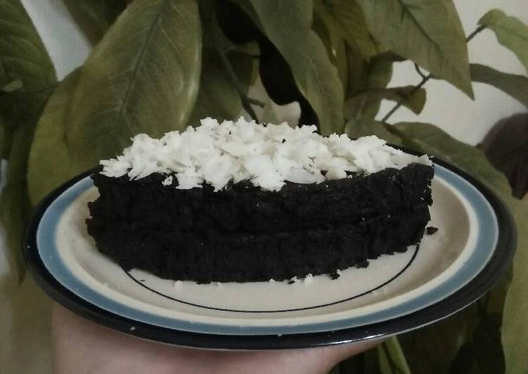 Steam brownies Oreo mocca 2 bahan #egglesscake