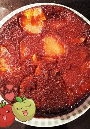 Una foto de Torta Invertida de Manzanas 🍎🍏