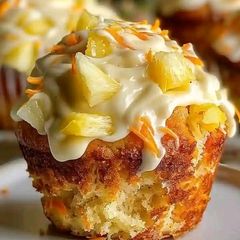 A picture of Hawaiian Pineapple Carrot Muffins.