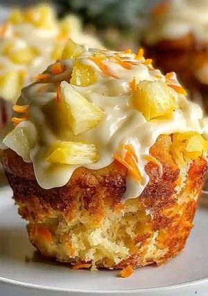A picture of Hawaiian Pineapple Carrot Muffins.