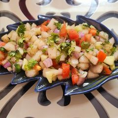 A picture of Muskmelon salsa.
