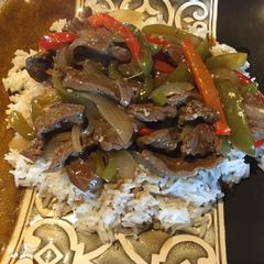 A picture of Bell Pepper Steak.