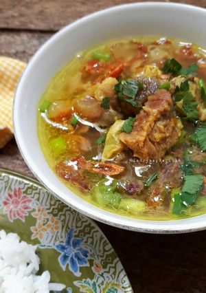 Foto resep Soto Kuning Sapi Non Santan