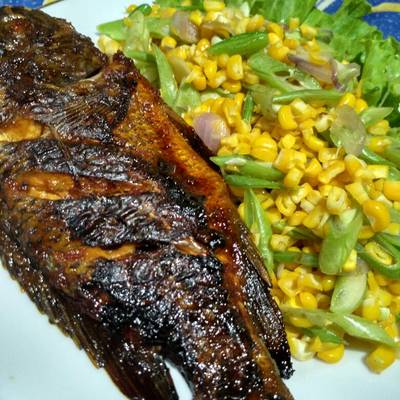 Resep Ikan Bakar Dan Tumis Jagung Menu Diet Oleh Dila Cookpad