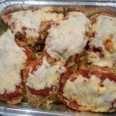 A picture of Baked Chicken Parmesan.