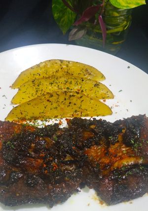 Foto resep Potato wedges dan fillet Nila bakar