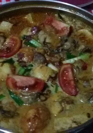 Foto resep Gulai ayam mix tahu telur