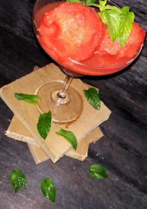 A picture of Watermelon sorbet.
