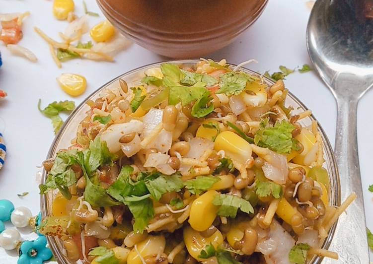 Steps to Prepare Super Quick Homemade Sprouted moth Sweet corn chaat