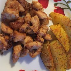 A picture of Honey mustard chicken.
