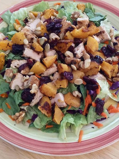 A picture of My Favorite Fall Salad with Maple Dijon Vinaigrette.