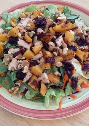 A picture of My Favorite Fall Salad with Maple Dijon Vinaigrette.