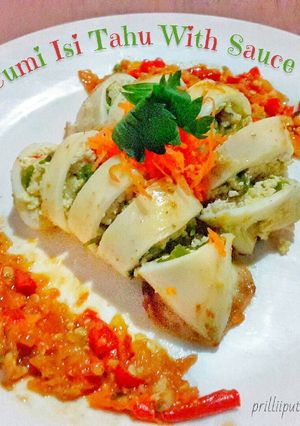 Foto resep Cumi isi tahu sauce salsa