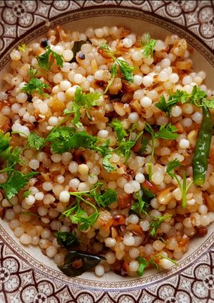 A picture of Sabudana Khicdi.
