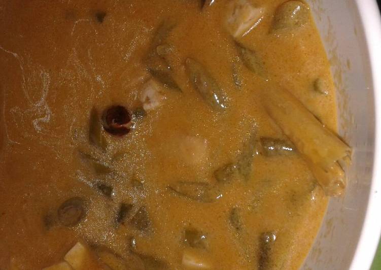 Buncis Tahu Kancang panjang kuah santan mantap