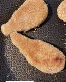Nuggets veganos de lenteja al curry y arroz