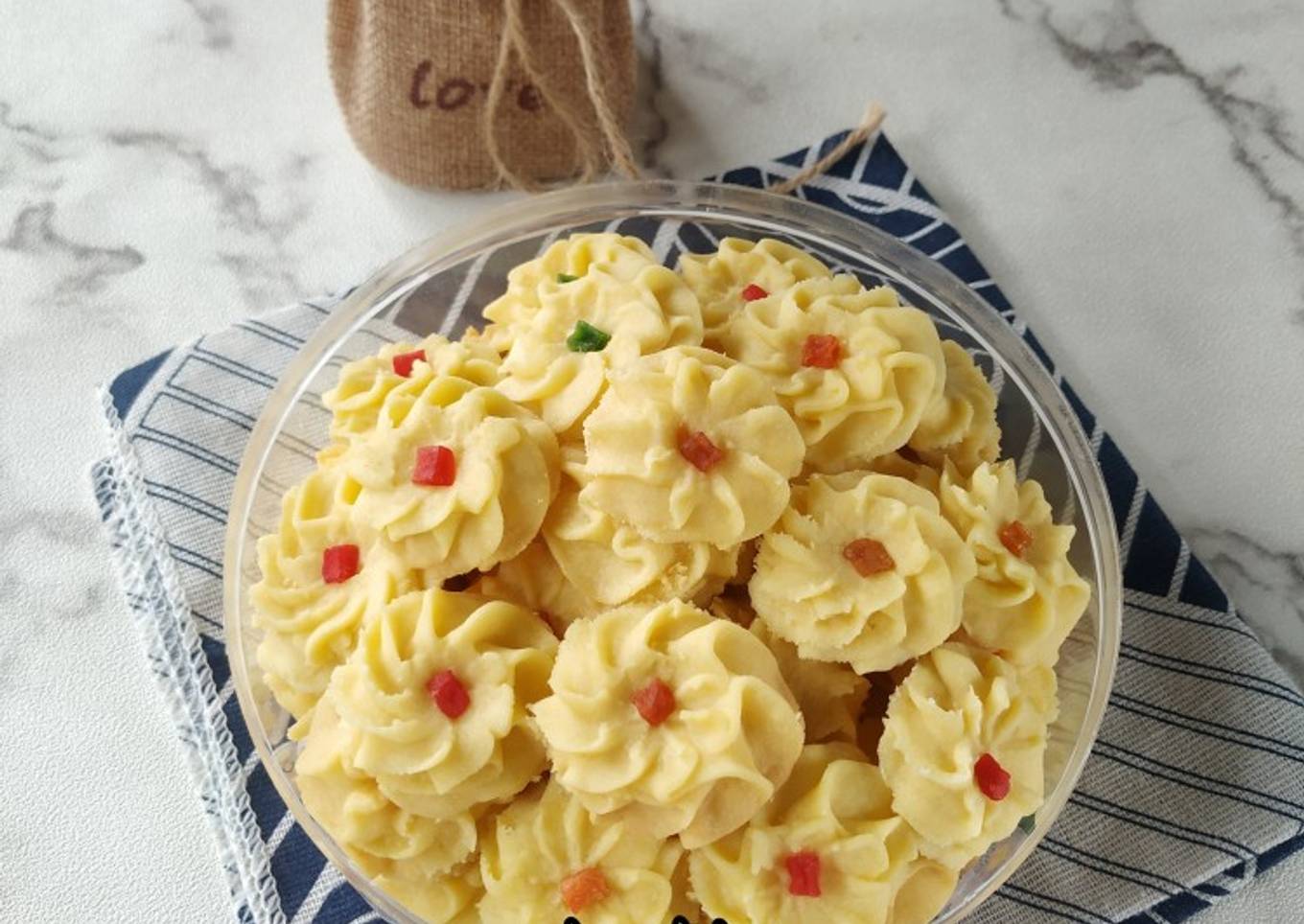 Kue Semprit Jadul Ekonomis (takaran 500gr tepung)