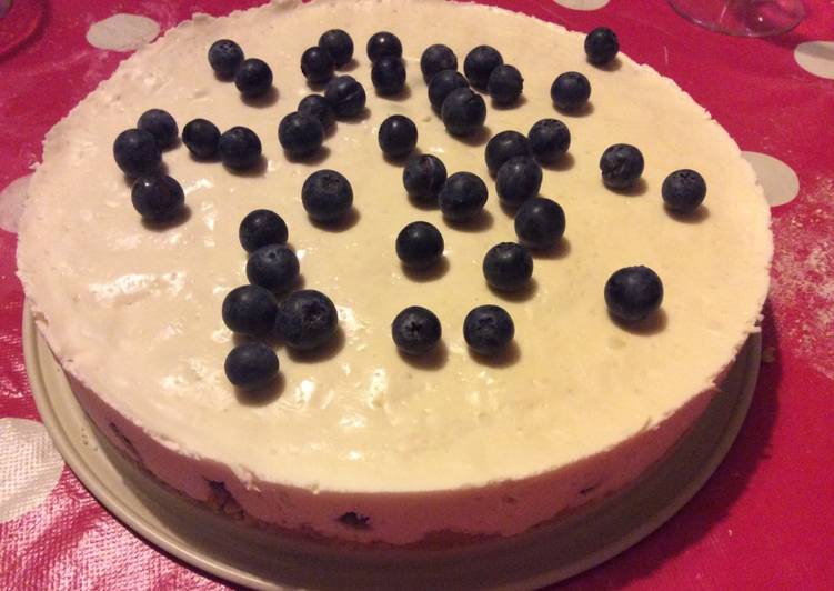 Comment pour Préparer Fait maison Cheesecake glacé à la myrtille