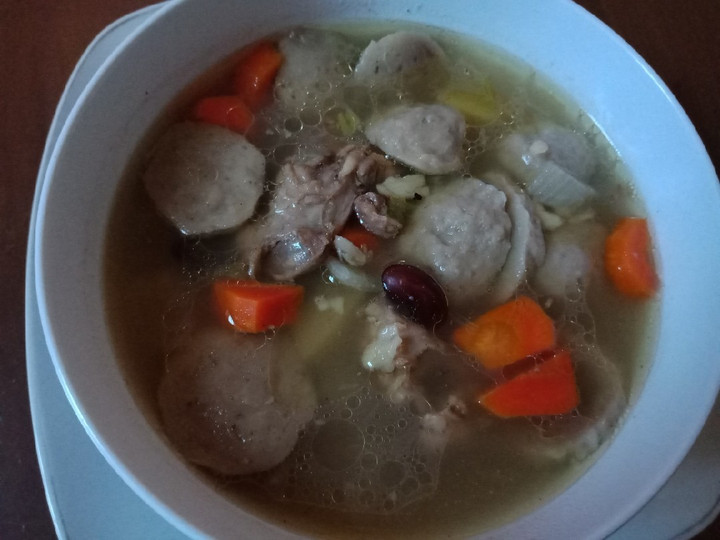 Resep Sup bakso kacang merah yang Lezat