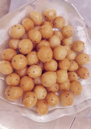صورة لوصفة عجينة لقيمات