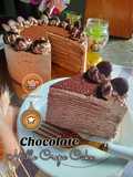 Chocolate Mille Crepe Cake