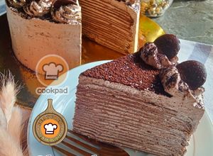 Gambar Chocolate Mille Crepe Cake