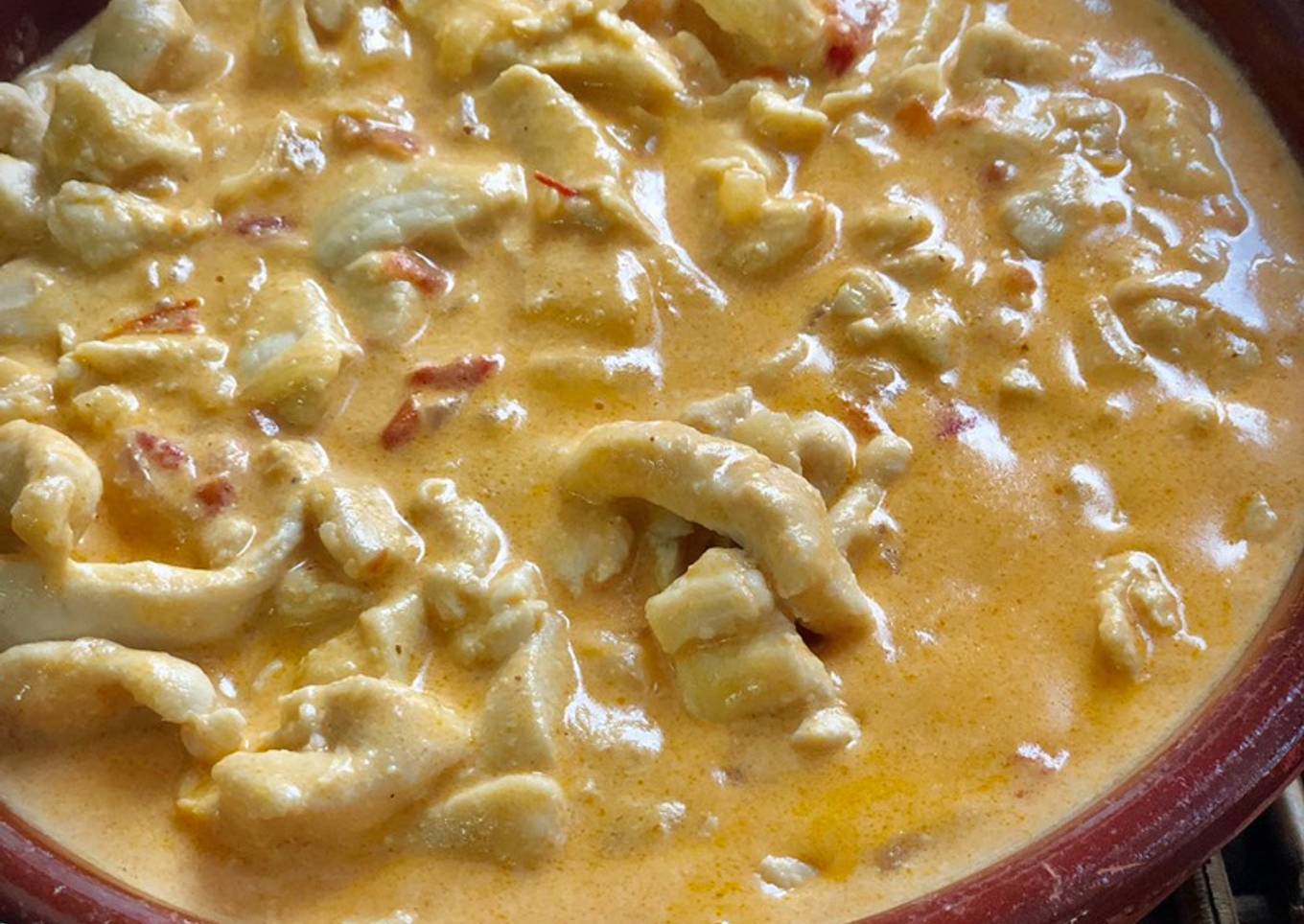 Strogonoff de pollo como el de Leyla