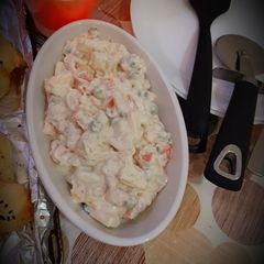 Russian salad A picture of Russian salad.