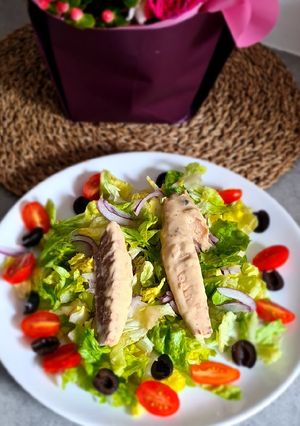 Une photo de Salade maquereaux à la moutarde