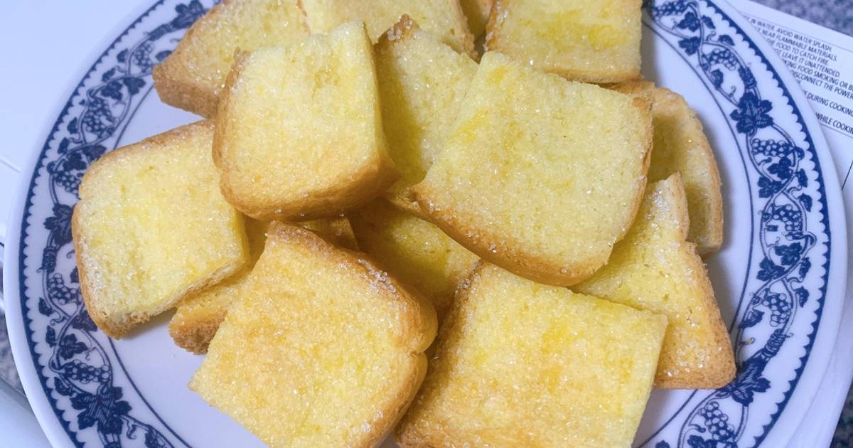 สูตร ขนมปังกรอบเนยน้ำตาล โดย Palida Pornsipark - Cookpad