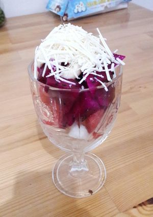 Foto resep Salad buah sederhana