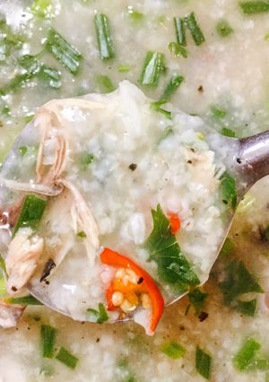 Hình của món Cháo cá ngừ.