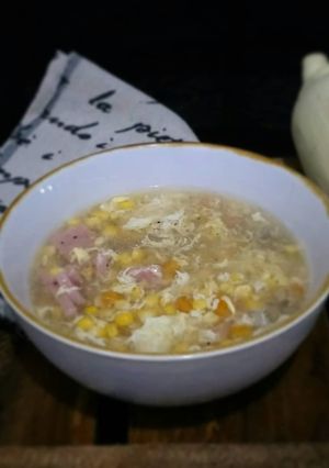 Foto resep Sup Jagung Lada Hitam