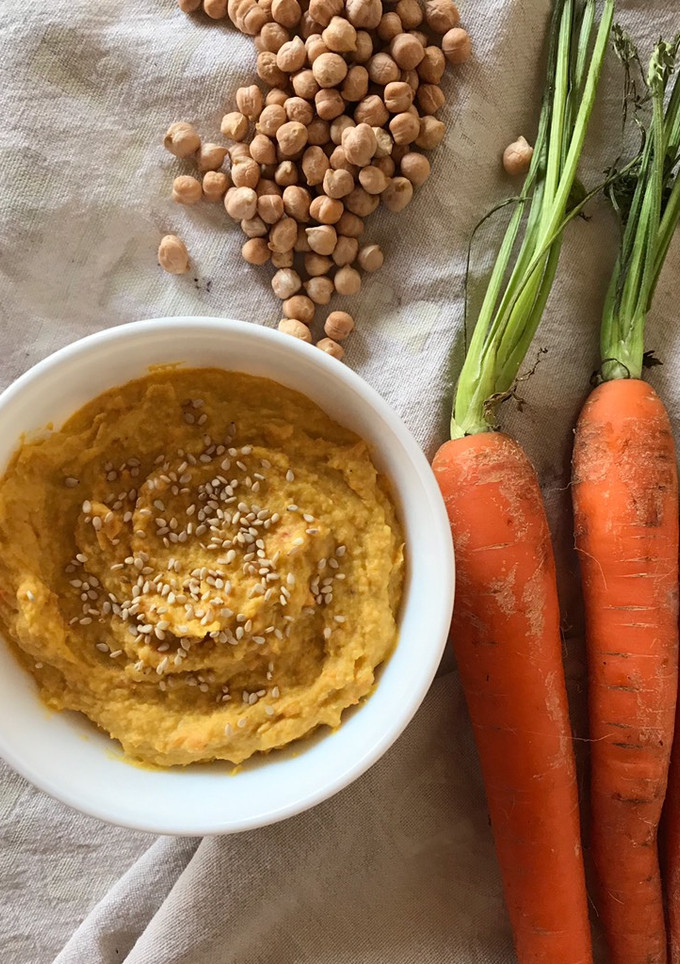 Una foto de Hummus de zanahoria🥕