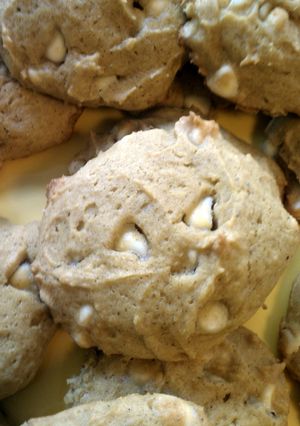 A picture of robinmay's pumpkin white chocolate chip cookies.