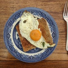 Fried eggs + sage (the perfect pairing!) A picture of Fried eggs + sage (the perfect pairing!).