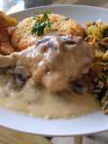 Pollo en salsa de Champiñones
