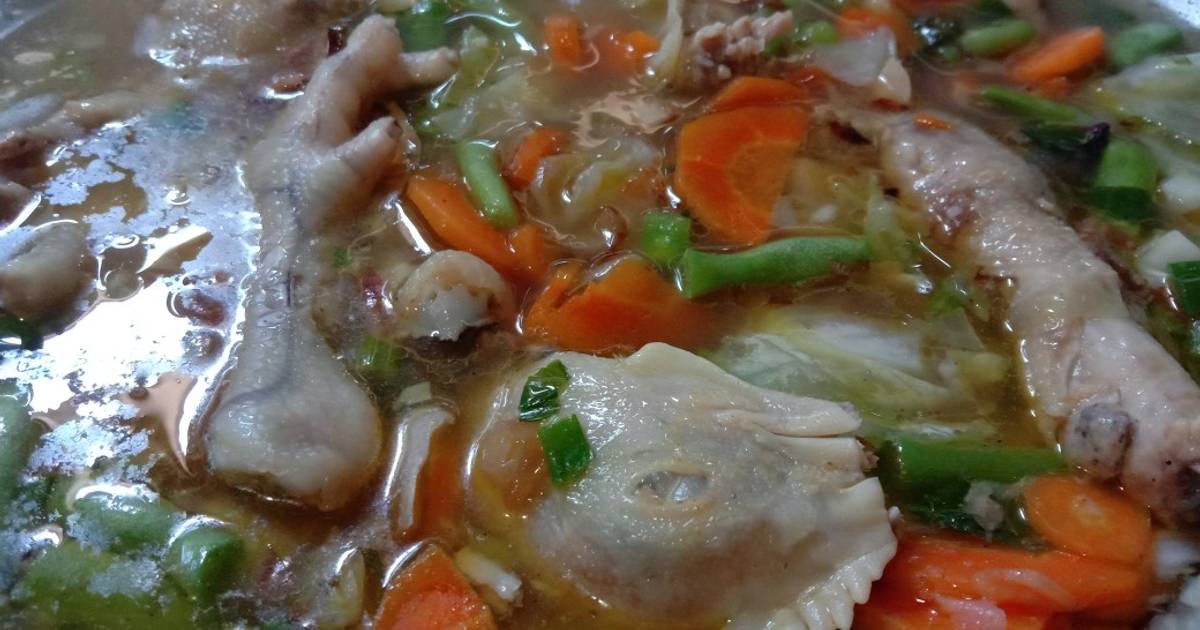 Resep Sayur Sop Ceker Kepala Ayam Oleh Anggra Oktivan Cookpad