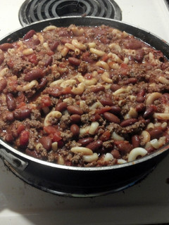 A picture of Hamburger Goulash.